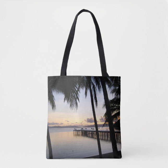 Ilhas Whitsunday Sunset - Austrália Tote Bag (Frente)