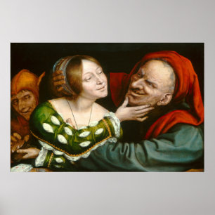Ill-Matched Lovers, Quentin Massys Fine Art Poster