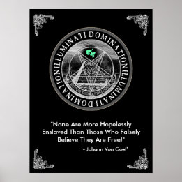Illuminati Domination 18" x Poster de 24"