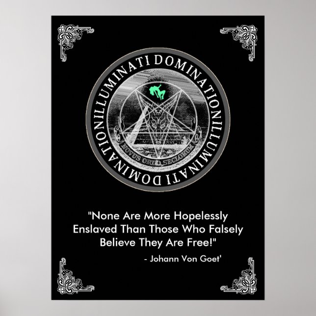 Illuminati Domination 18" x Poster de 24" (Frente)