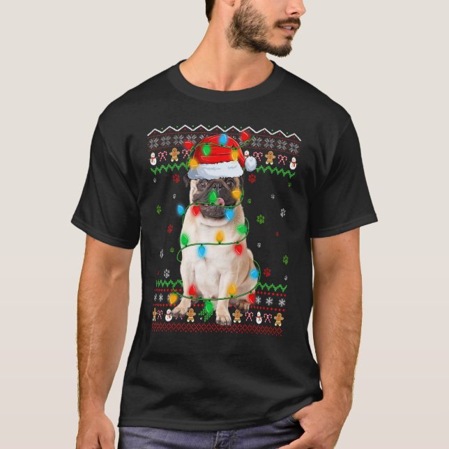 Iluminação de Natal em estilo de suéter feio de Sa (Frente)
