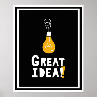 Iluminação luminosa do Poster Excelente