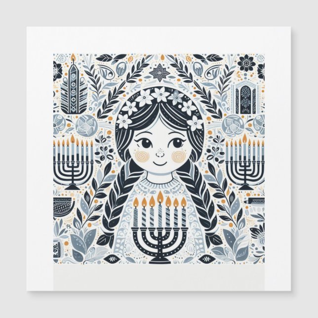 Ilumine a Noite: Uma Celebração de Hanukkah (Frente)