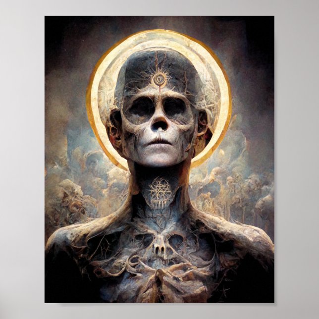 Iluminismo 2 Fantasy Sci-Fi Art Poster (Frente)