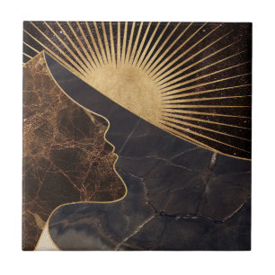 Ilusão da ouro com Texturas Sun e Marble