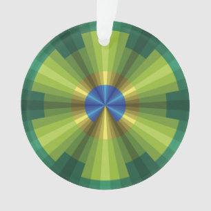 Ilusão de Peacock Ornamento acrílico