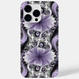 Ilusão Lilás Arte Floral Abstrata Fantasia Fractal