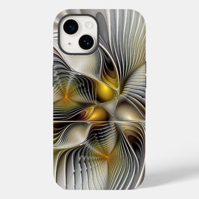 Ilusão Óptica Abstrata Fractal 3D Com Profundidade (Verso)