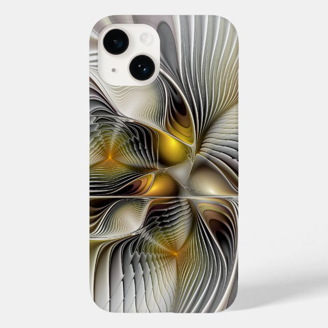 Ilusão Óptica Abstrata Fractal 3D Com Profundidade (Verso)