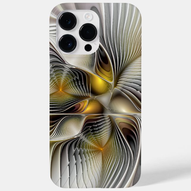 Ilusão Óptica Abstrata Fractal 3D Com Profundidade (Verso)