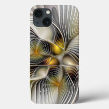 Ilusão Óptica Abstrata Fractal 3D Com Profundidade