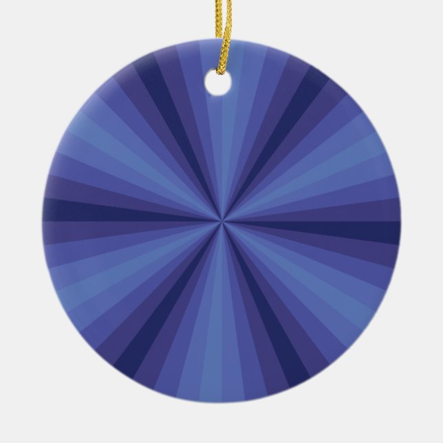 Ilusão Óptica Enfeite Azul (Frente)