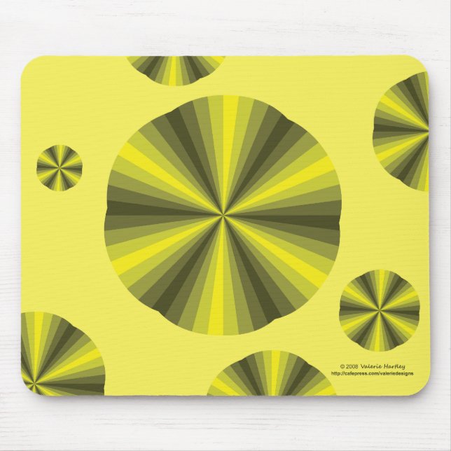 Ilusão Óptica Mousepad Amarelo (Frente)