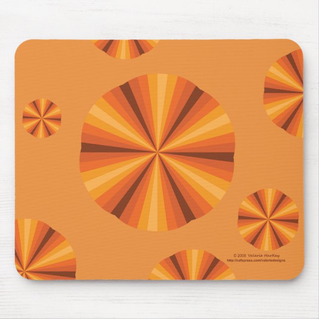 Ilusão Óptica Mousepad Laranja (Frente)