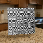 Ilusões Ópticas Geométricas A Preto E Branco<br><div class="desc">Design decorativo moderno e único,  com um padrão sem soldadura feito de formas geométricas em preto e branco. Textura com efeito de ilusão óptica.</div>
