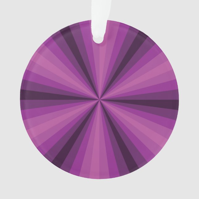 Ilusões Ópticas Ornamento Acrílico Roxo (Frente)