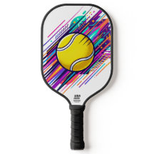 Ilustração Abstrata do Movimento da Bola de Padel
