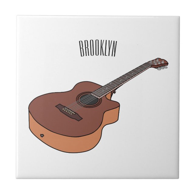 Ilustração acústica de desenho animado (Frente)