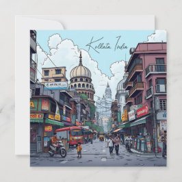 Ilustração Ai de Calcutá, Índia