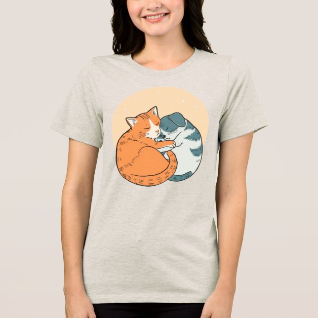 Ilustração Animal Gato e Cachorro (Frente)