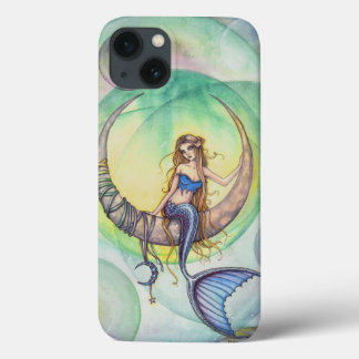 Ilustração Artística de Sereia em Aquarela Lua Cob