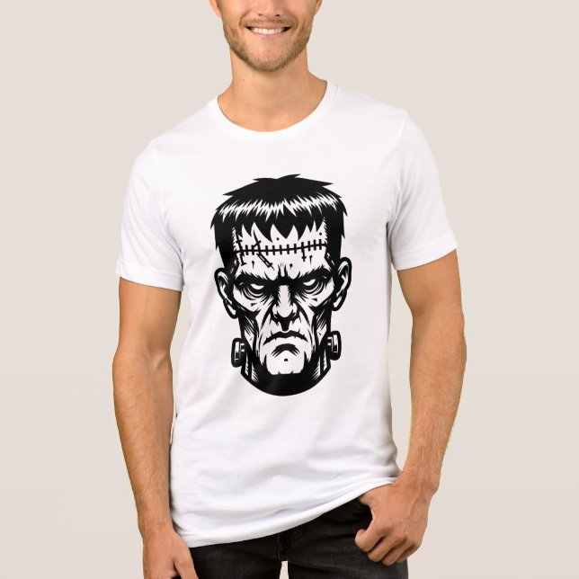 Ilustração Assustadora de Frankenstein (Frente)