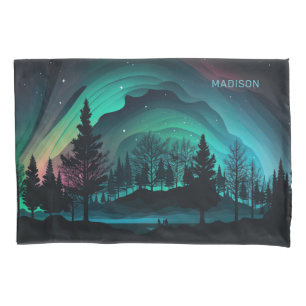 Ilustração Aurora Borealis de Nome Personalizado