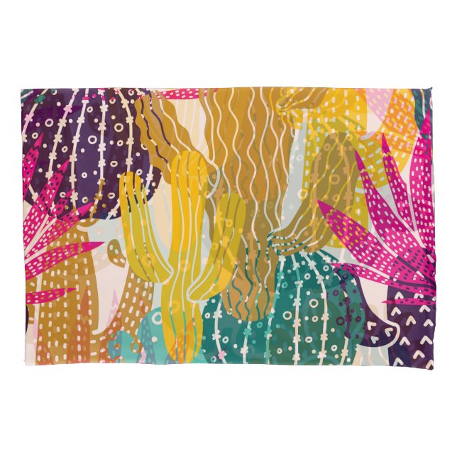 Ilustração Bonita De Cactus Vintage Sem Olhos. (Frente)