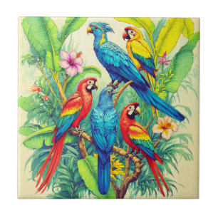 Ilustração Botânica de Aves Tropicais