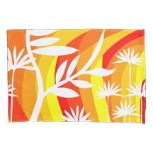 Ilustração Botânica Laranja e Branca