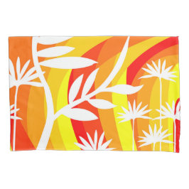 Ilustração Botânica Laranja e Branca