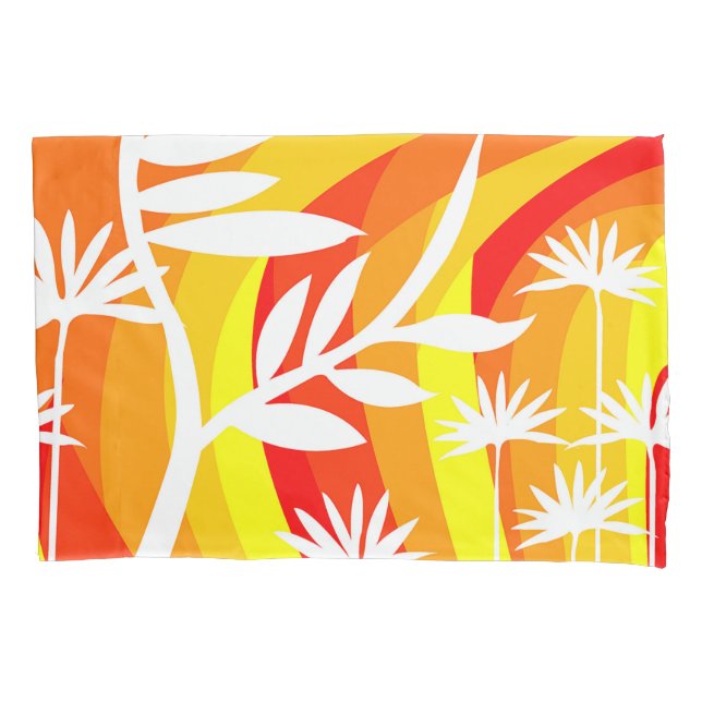 Ilustração Botânica Laranja e Branca (Frente-Esquerda)