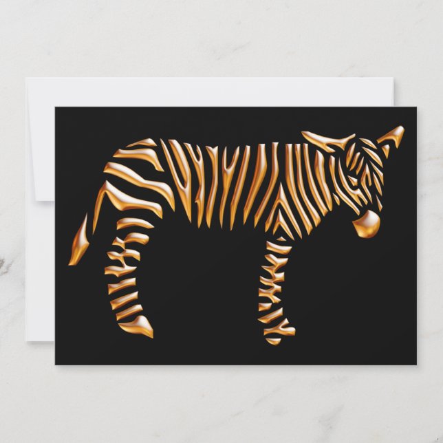 Ilustração Clássica de Zebra com Gravura Vintage (Frente)