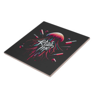 Ilustração Colorida De Água-Viva Com Typog Vibrant