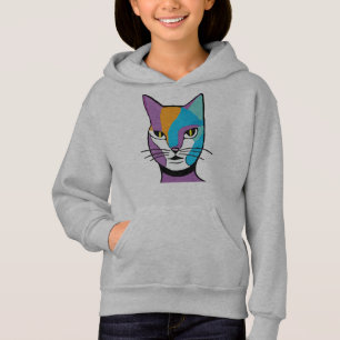 Ilustração Colorida de Mulher Gato