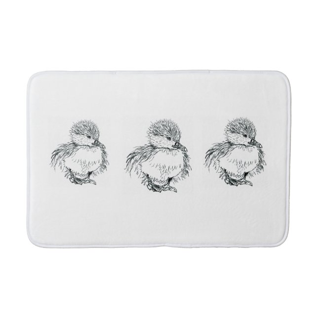 ilustração da caneta e da tinta do tapete de banho (Frente)