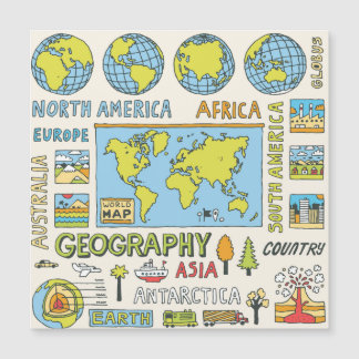 Ilustração da Geografia da Vintagem Desenhada à Mã