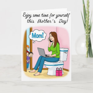 Ilustração da Mamãe Cartão do Dia das Mães