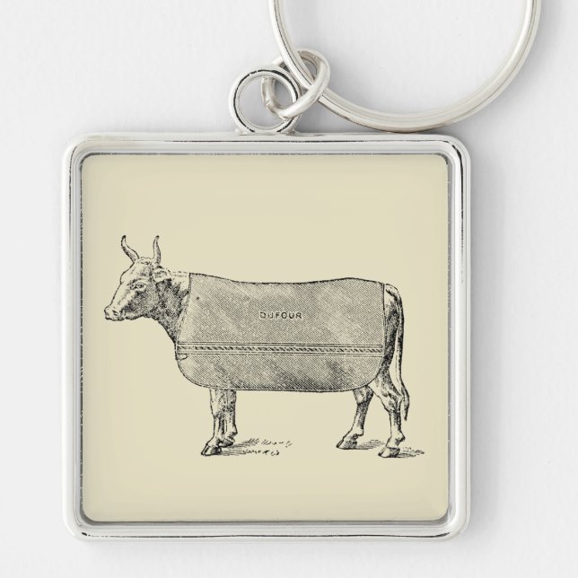 ILUSTRAÇÃO DA VINTAGEM Chaveiro (Frente)