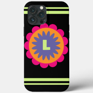 ilustração das formas florais laranja e rosa