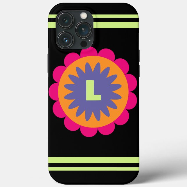 ilustração das formas florais laranja e rosa (Verso)