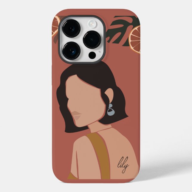 Ilustração de Abstrato de Arte Boho, Tom Terrestre (Verso)