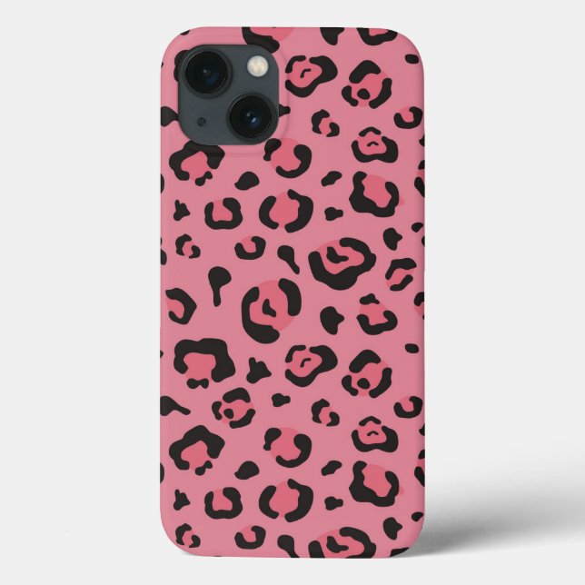 Ilustração de Animal Rosa-Leopardo (Verso)