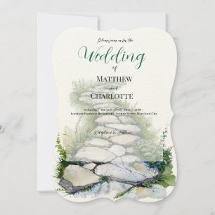 Ilustração de Aquarela de Pastel do Caminho de Vid