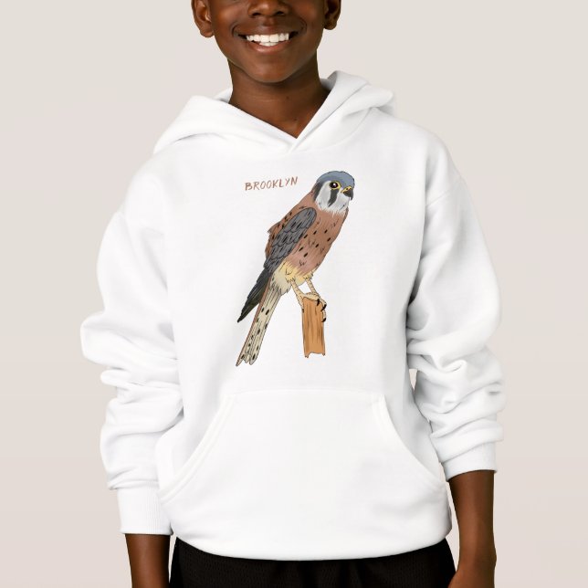 Ilustração de ave do Kestrel Americano (Frente)