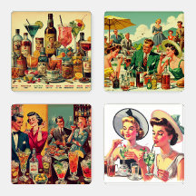 Ilustração de Bebidas Vintage