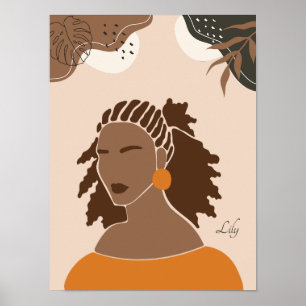 Ilustração de Boho, Poster de Tons Terrenos