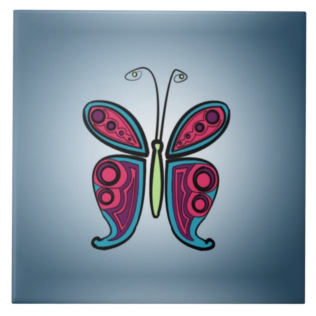 Ilustração de borboleta (Frente)