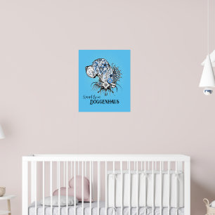 Ilustração de Cabeça de Tattoo poster "grande dane