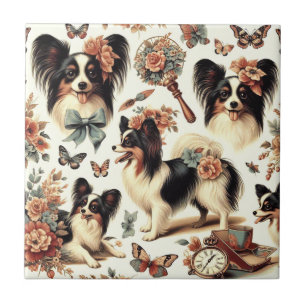 Ilustração de Cachorro Cachorro Cachorro Papillon
